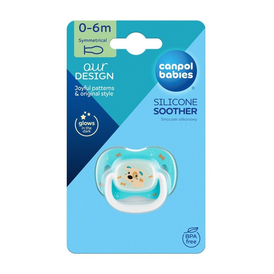 Canpol Sm.soothing silicone.symmetric 0-6 m-cy Bunny&Company
