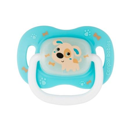Canpol Sm.beruhigendes Silikon.symmetrisch 0-6 m-cy Bunny&Company blau