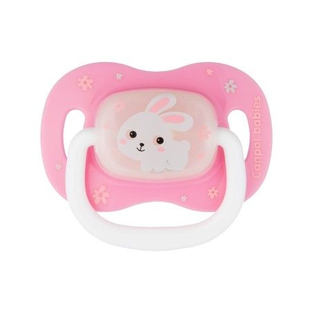 Canpol Sm.beruhigendes Silikon symmetrisch 0-6 m-cy Bunny&Company rosa