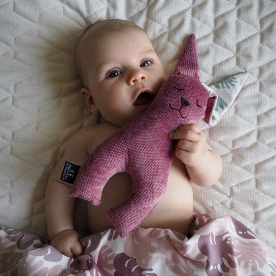La Millou Mascot Minky - Szeretem Panda Pink - Gray -