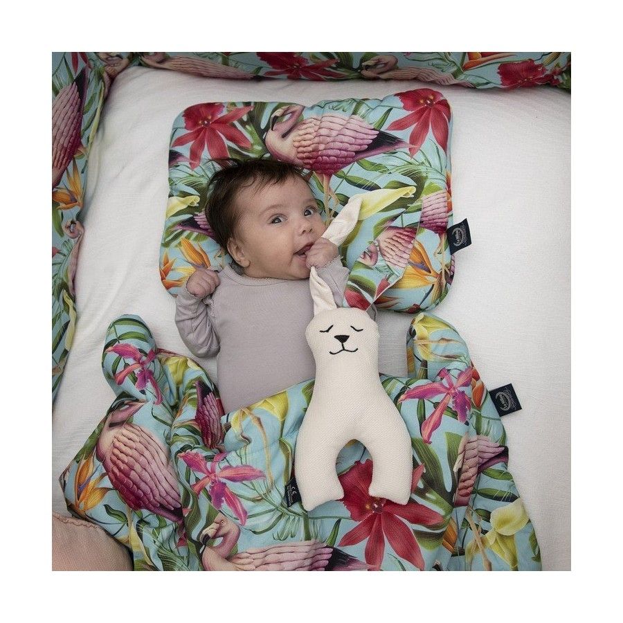 La Millou Maskotka Królik Minky - I Love Panda Pink - Grey