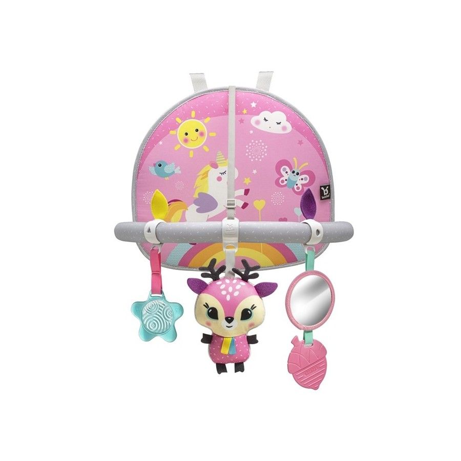 Benbat Pałąk podróżny dwustronny z zabawkami Unicorn
