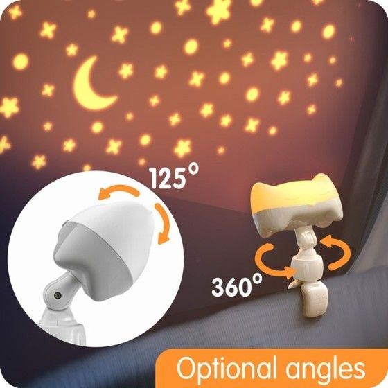Benbat Projektor i lampka nocna do usypiania 3w1 Hooty