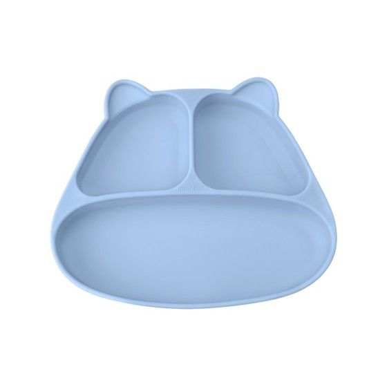 Mombella Un platillo con una ventosa panda luz azul.