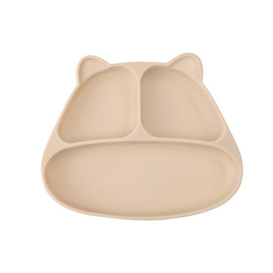 Mombella Talerzyk z Przyssawką Panda Light Brown