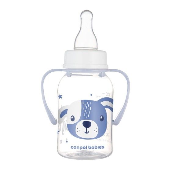 Canpol Babák Standard palack keskeny fogantyúk 120 ml aranyos