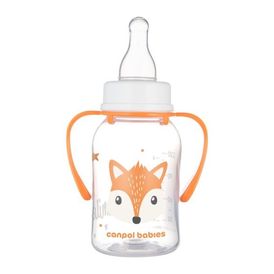 Canpol Babák Standard palack keskeny fogantyúk 120 ml aranyos