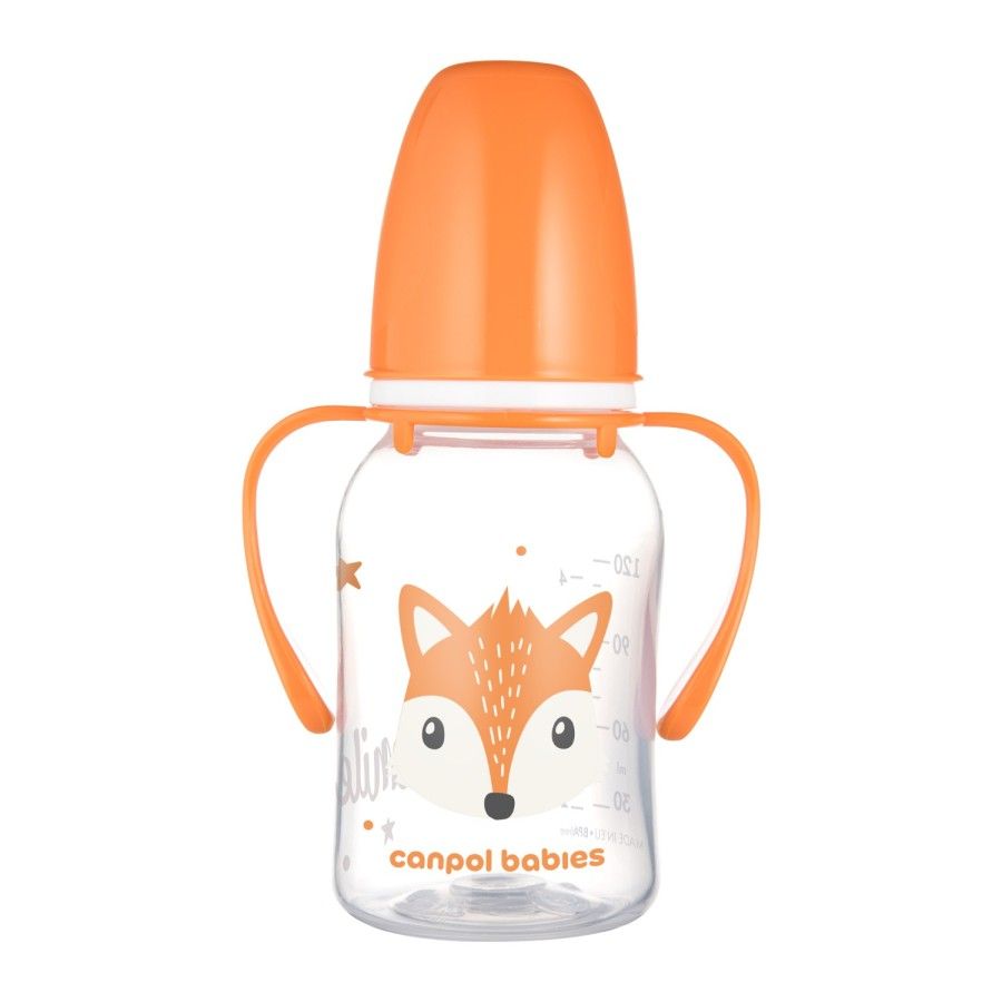 Canpol bébé Bouteille standard étroite avec poignées de 120 ml