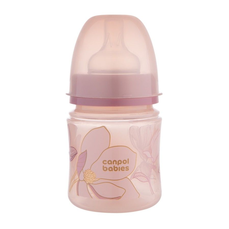 Canpol Babák ellenséges üveg EasyStart 120ml arany rózsaszín -