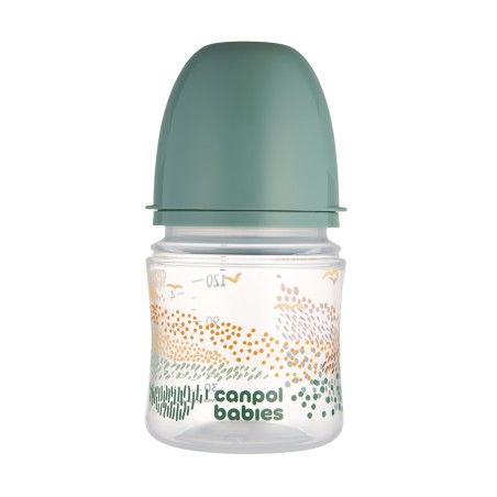 Canpol babies Butelka antykolkowa EasyStart 120ml MOUNTAINS green