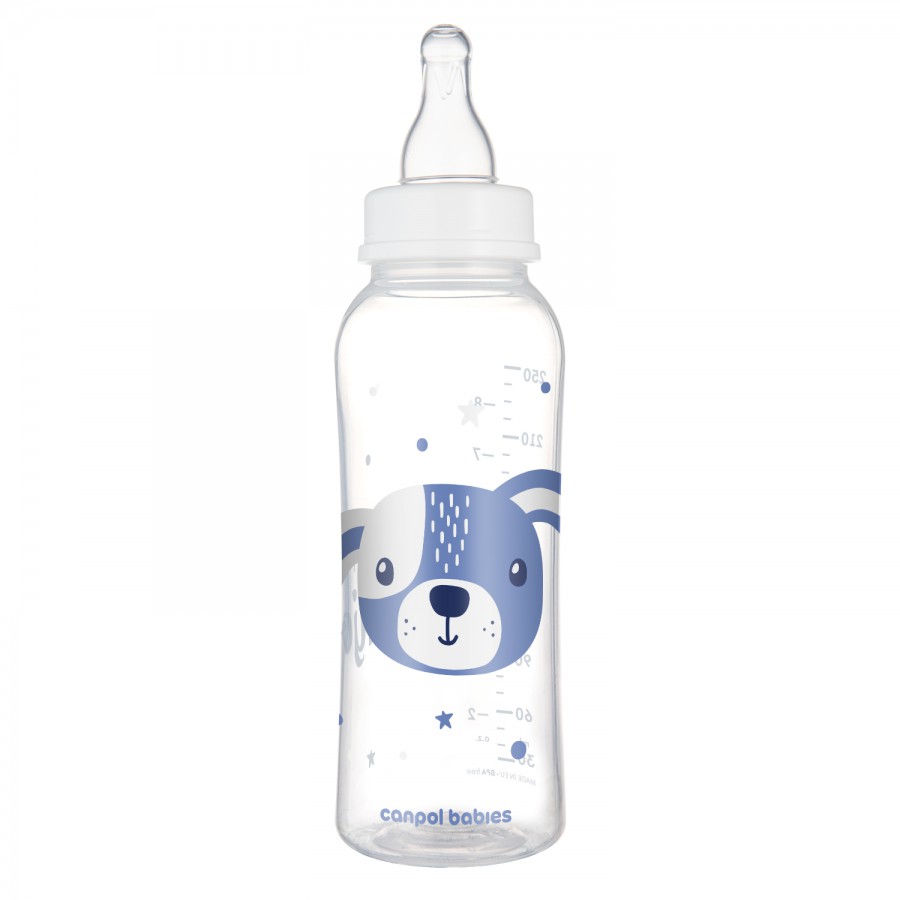 Canpol babies Butelka standardowa wąska 250 ml CUTE ANIMALS