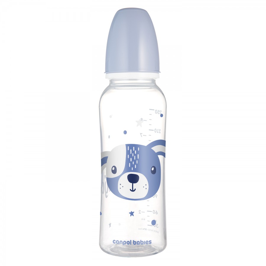 Canpol babies Butelka standardowa wąska 250 ml CUTE ANIMALS