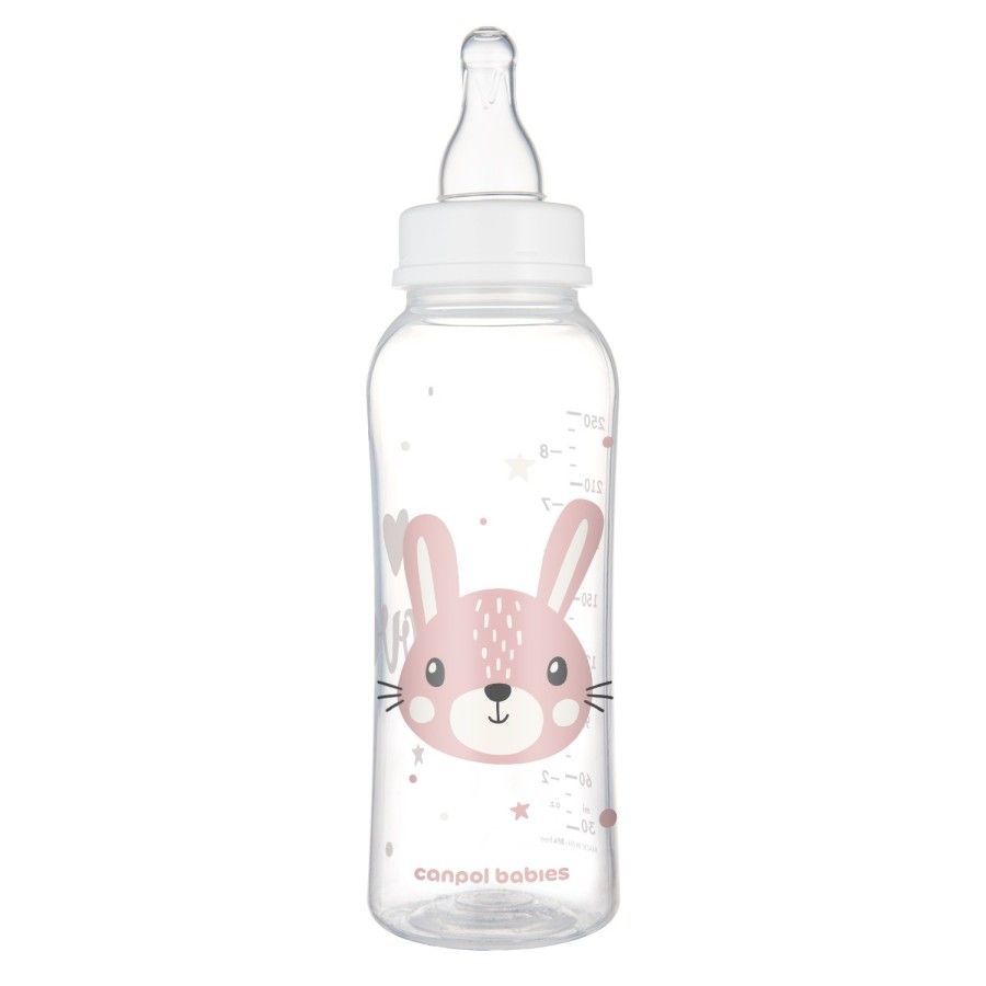 Canpol Babák Standard üveg keskeny 250 ml aranyos állatok