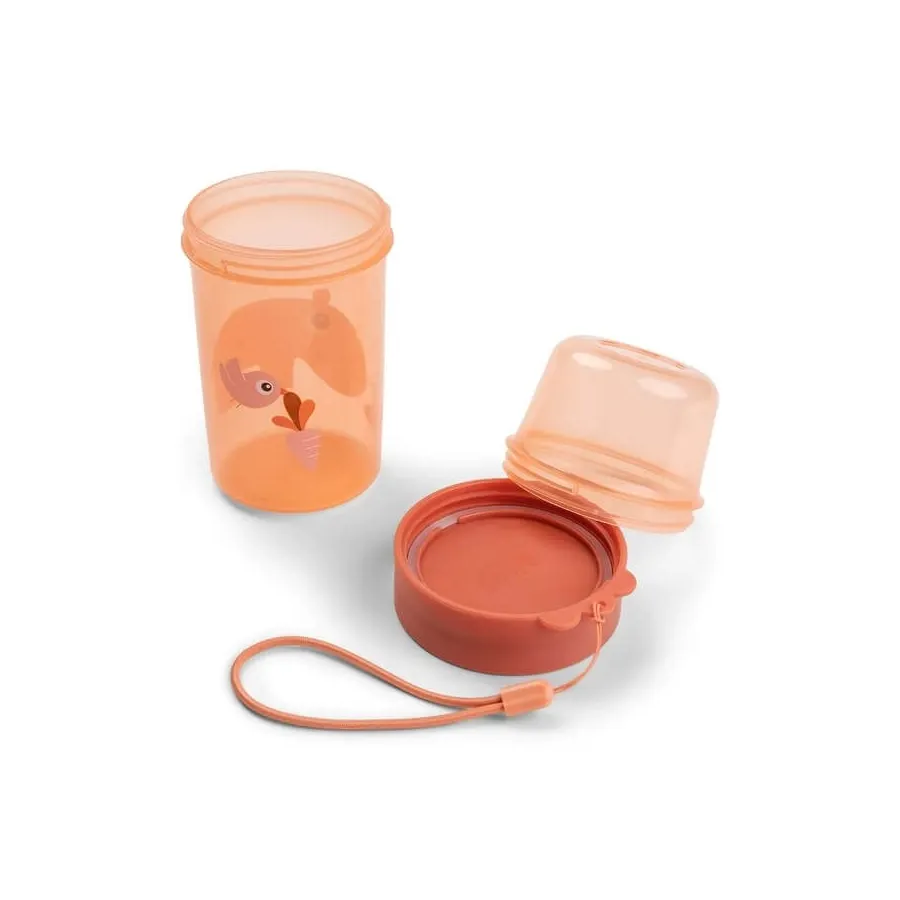 Done by Deer Kétoldalú snack konténer L Ozzo Papaya -