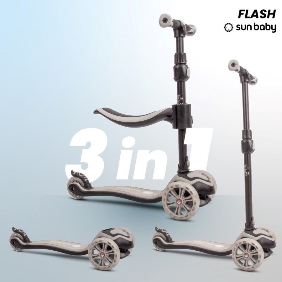 Sun Baby Fiets Race Scooter Skateboard Flash 3 in 1 Z