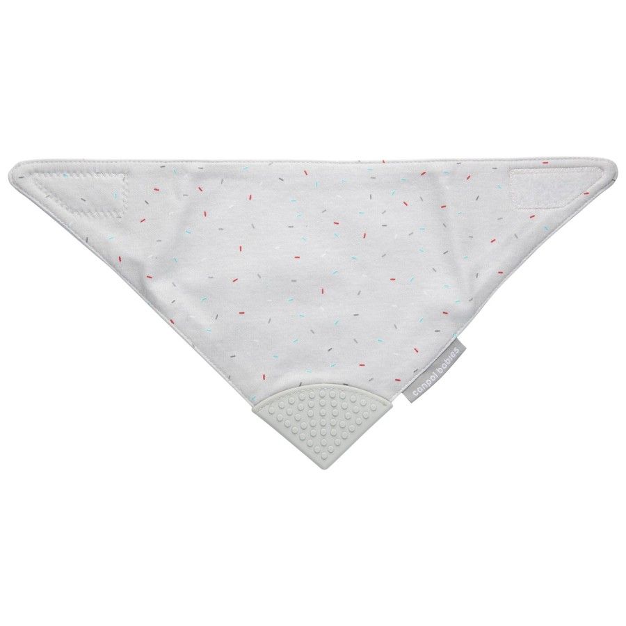 Canpol babes salivaire en tissu avec une morsure de gris