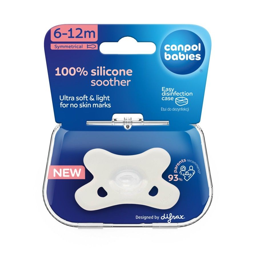 Canpol Té bebés 100% silicona 6-12m Simétrico 1 PC.