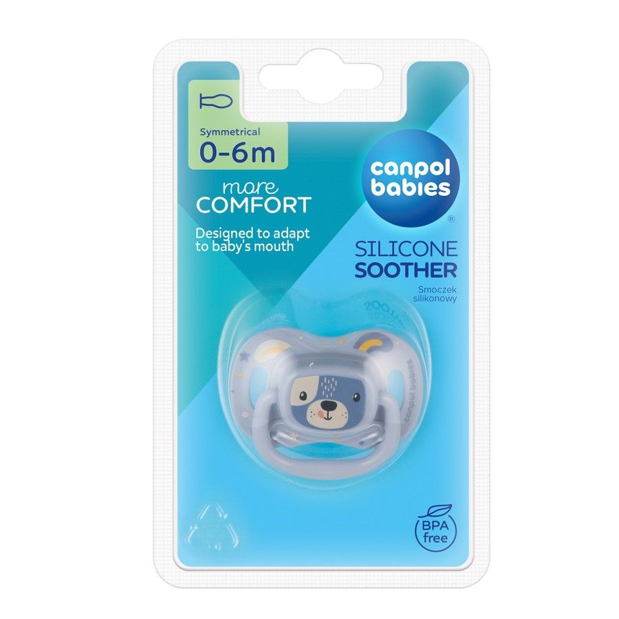 Canpol Babies Pacifier USP. Silicone 0-6m Symmetrical Cute