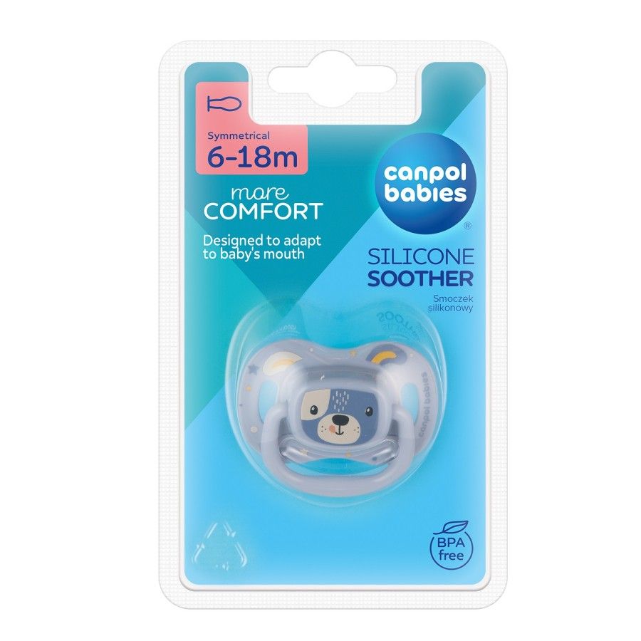 Canpol Babies Cumifier USP. Szilikon 6-18m szimmetrikus aranyos