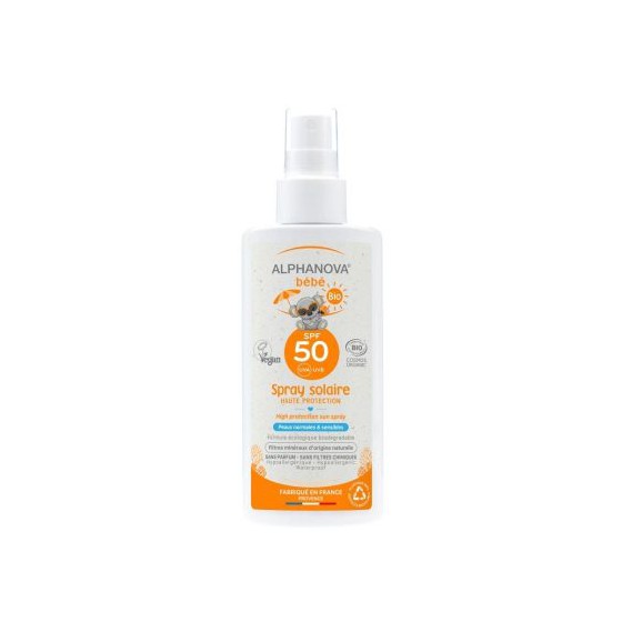 Alphanova Bebe, Przeciwsłoneczny Spray o wysokim filtrze SPF 50