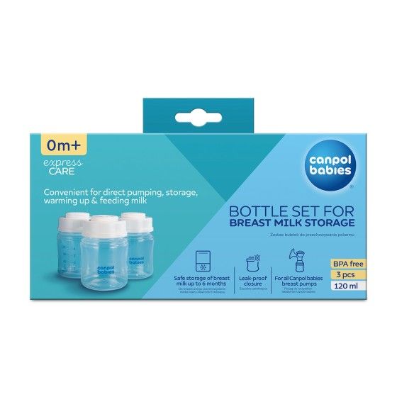 Canpol Sada dětí 3x120ml láhve potravin láhve