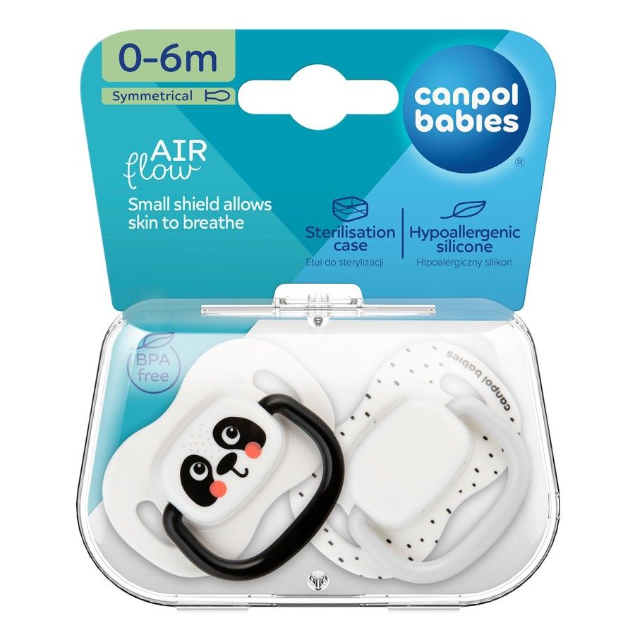 Canpol Bebés Pacifier USP. Silicona 0-6m simétrico