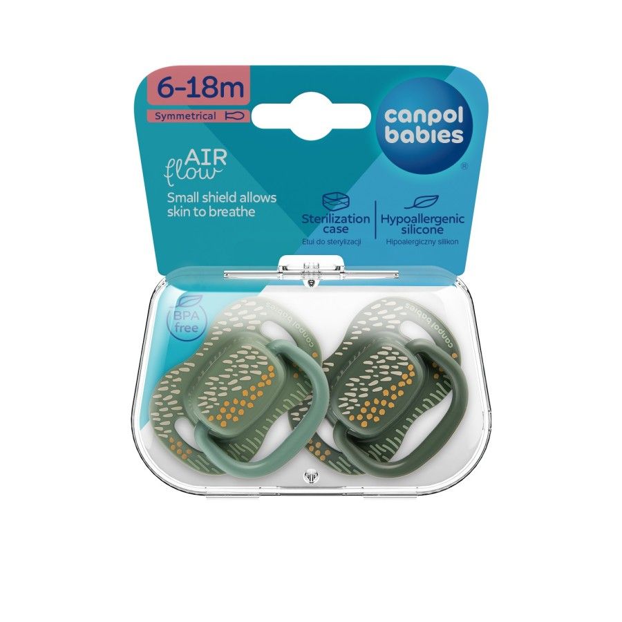 Canpol Babies Pacifier USP. Silicone 6-18m symmetrical