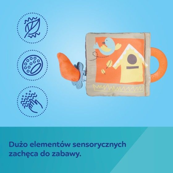 Canpol babies Pluszowa książeczka edukacyjna FOX