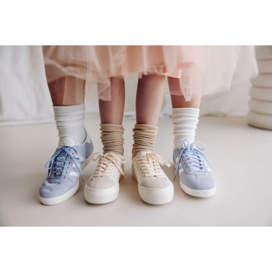Les chaussettes Balance - Ecru 7 à 9 ans