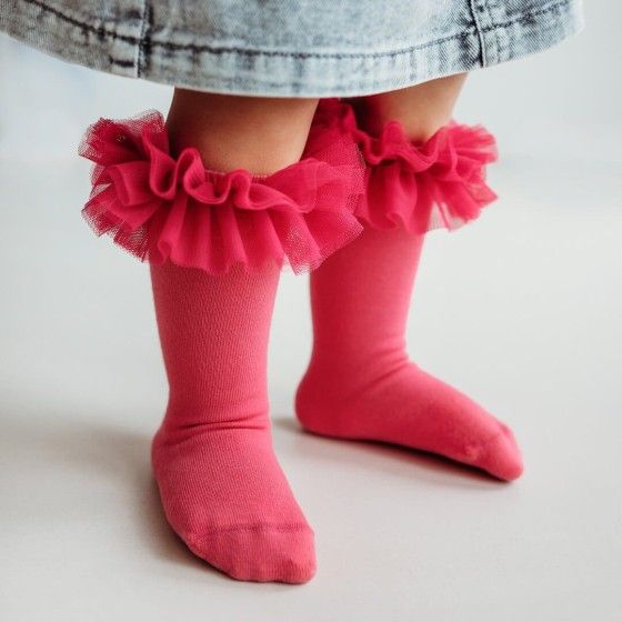 Mama's Feet Podkolanówki Tutu - Fuksja 1-3 lat