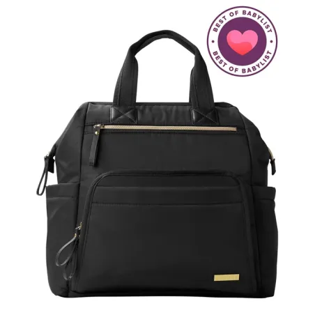 Skip Hop Main Frame Backpack Black Wide Open