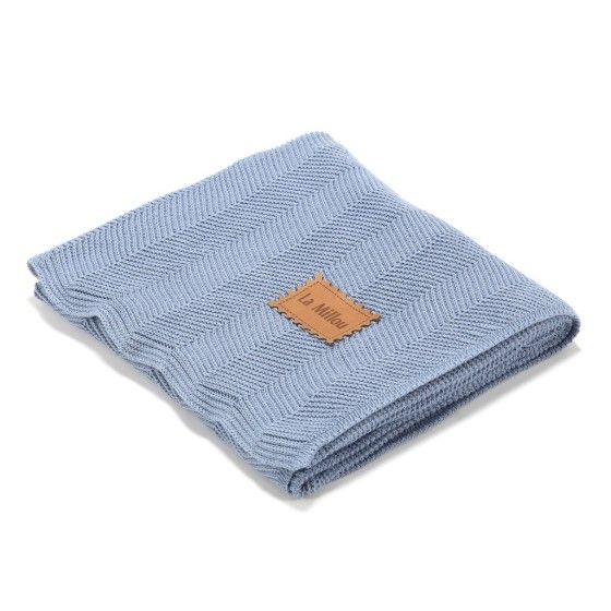 La Millou Bamboo Blanket Light Denim
