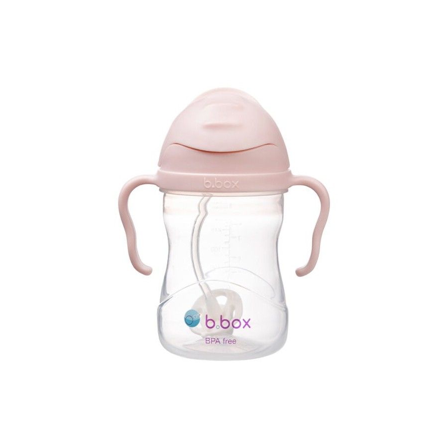 B.BOX BIDON ZE SŁOMKĄ 240ML RÓŻOWY