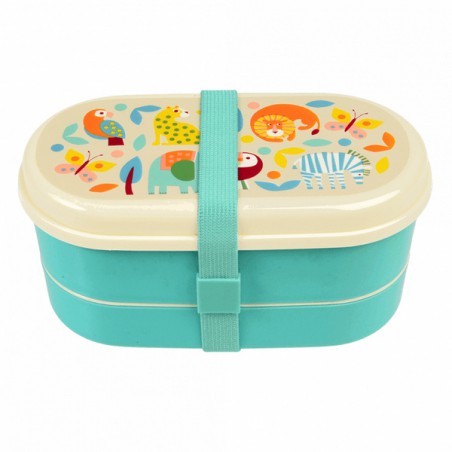 Rex London Lunchbox Bento mit Stückchen, Tiere