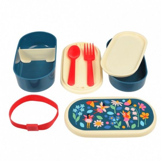 Rex London Lunchbox Bento evőeszközökkel, tündérekkel - 502745437378