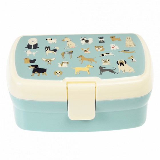 Rex London Ein Lunchbox mit abnehmbarem Teller, Hunde