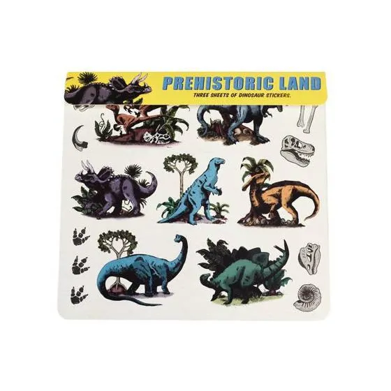 Rex London naklejki dla dzieci 3 arkusze, Dinozaury
