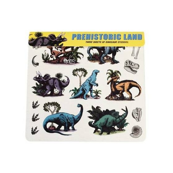 Rex London naklejki dla dzieci 3 arkusze, Dinozaury