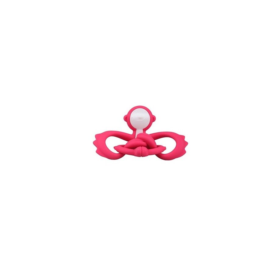Mombella Gryzak Zabawka Małpka Dark Pink