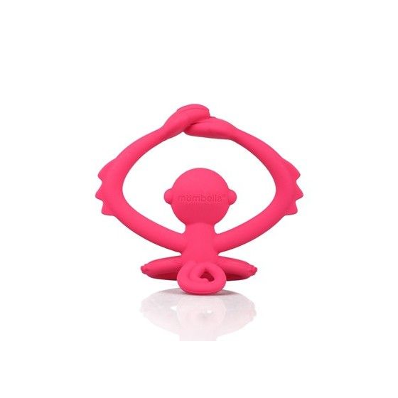 Mombella Gryzak Zabawka Małpka Dark Pink