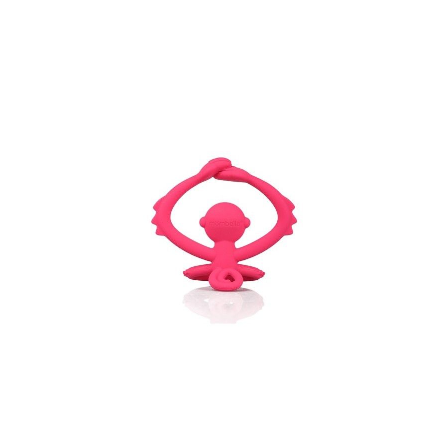 Mombella Gryzak Zabawka Małpka Dark Pink