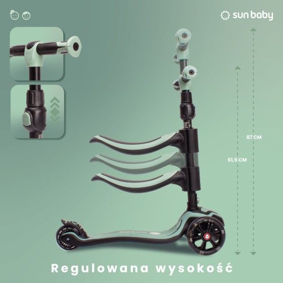 Sun Baby Robogó a gyerekeknek 3in-Balans Balance Flash 3in1