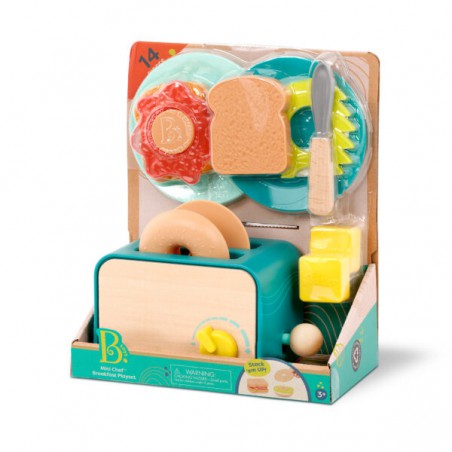 B.Toys Mini Chef – Breakfast Playset – TOSTER i akcesoria śniadaniowe