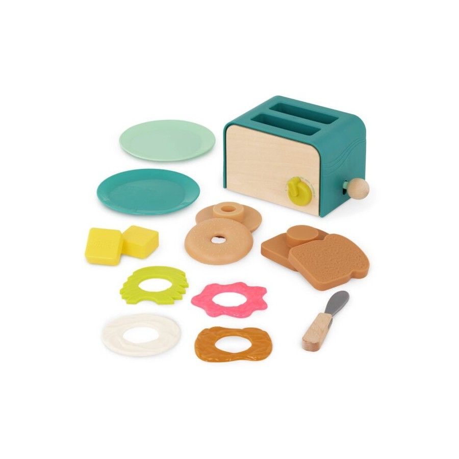 B.Toys Mini Chef - Raňajky Playset - hriankovač a doplnky