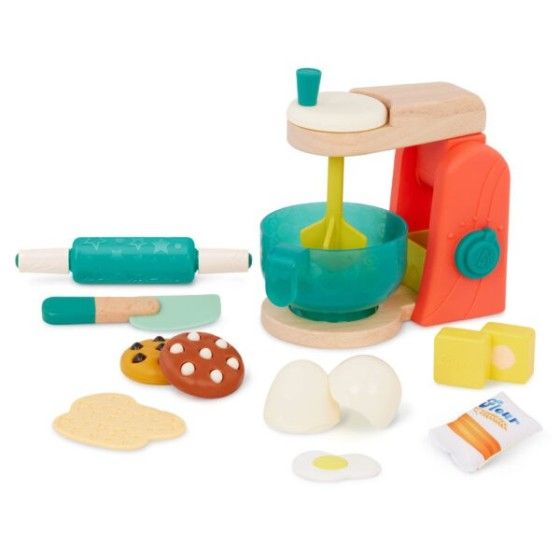 B.Toys Міні-шеф-кухар - Mix & Bake Playset - Дерев'яний змішувач з