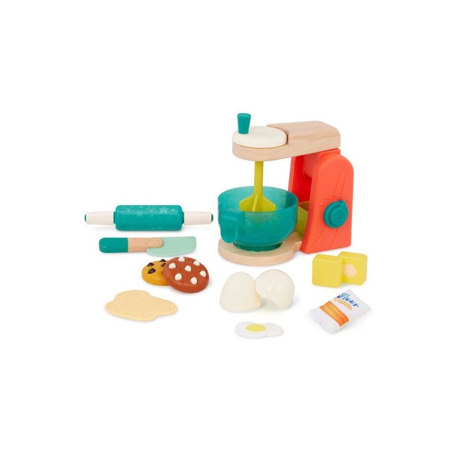 B.Toys Mini Chef - Mix & Bake Playset - Träblandare med
