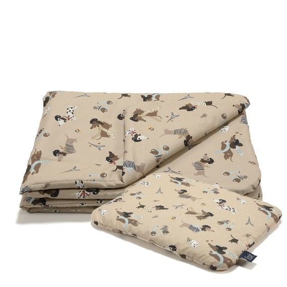 La Millou A set of cotton bedding Pierre The Dog - M