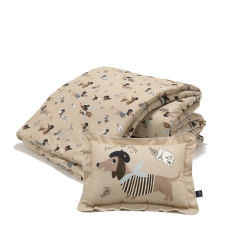 La Millou PIERRE DER HUND Baumwoll-Bettwäsche-Set – XL