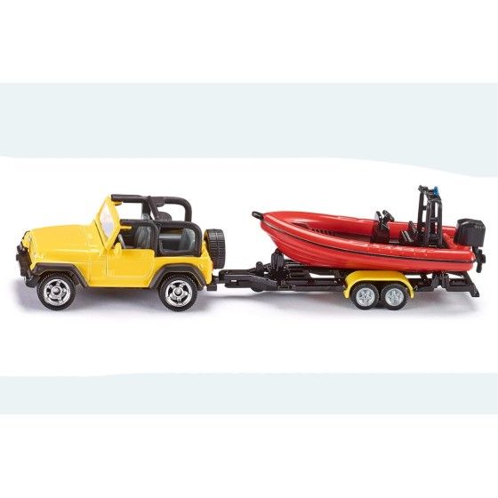 Siku 16 - Jeep with a boat