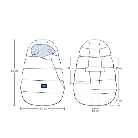 La Millou Śpiworek do Wózka Baby Multi PRINCE CHESSBOARD